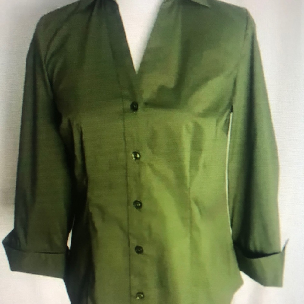 Green Button-Up Shirt